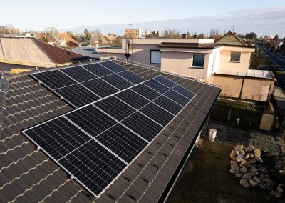 Fotovoltaické panely, rodinný dom